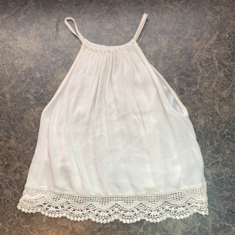 Cute white halter top